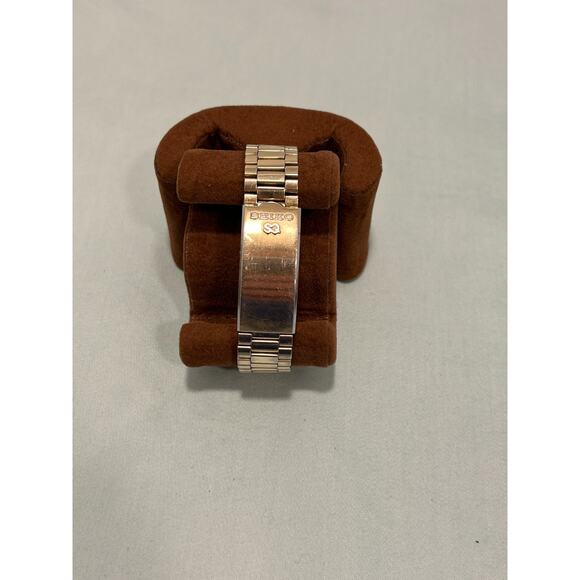 Vintage Men's Seiko SQ Gold Tone Day-Date Watch 7546-7089. Original Band. - Picture 2 of 10